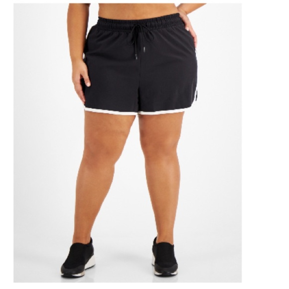 New ID IDEOLOGY Plus Size Running Shorts Size 3X Black and White